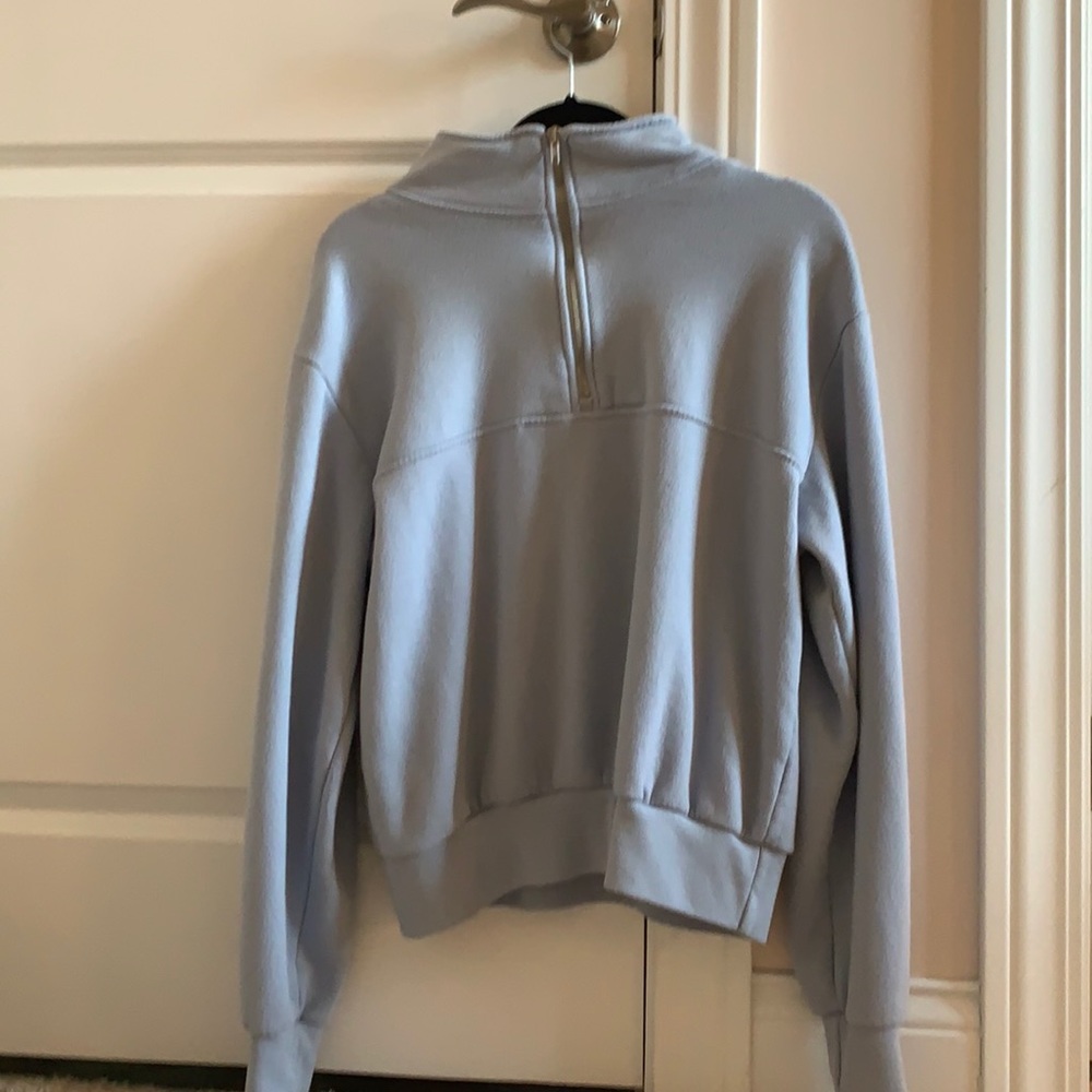 brandy melville light blue zip up!!